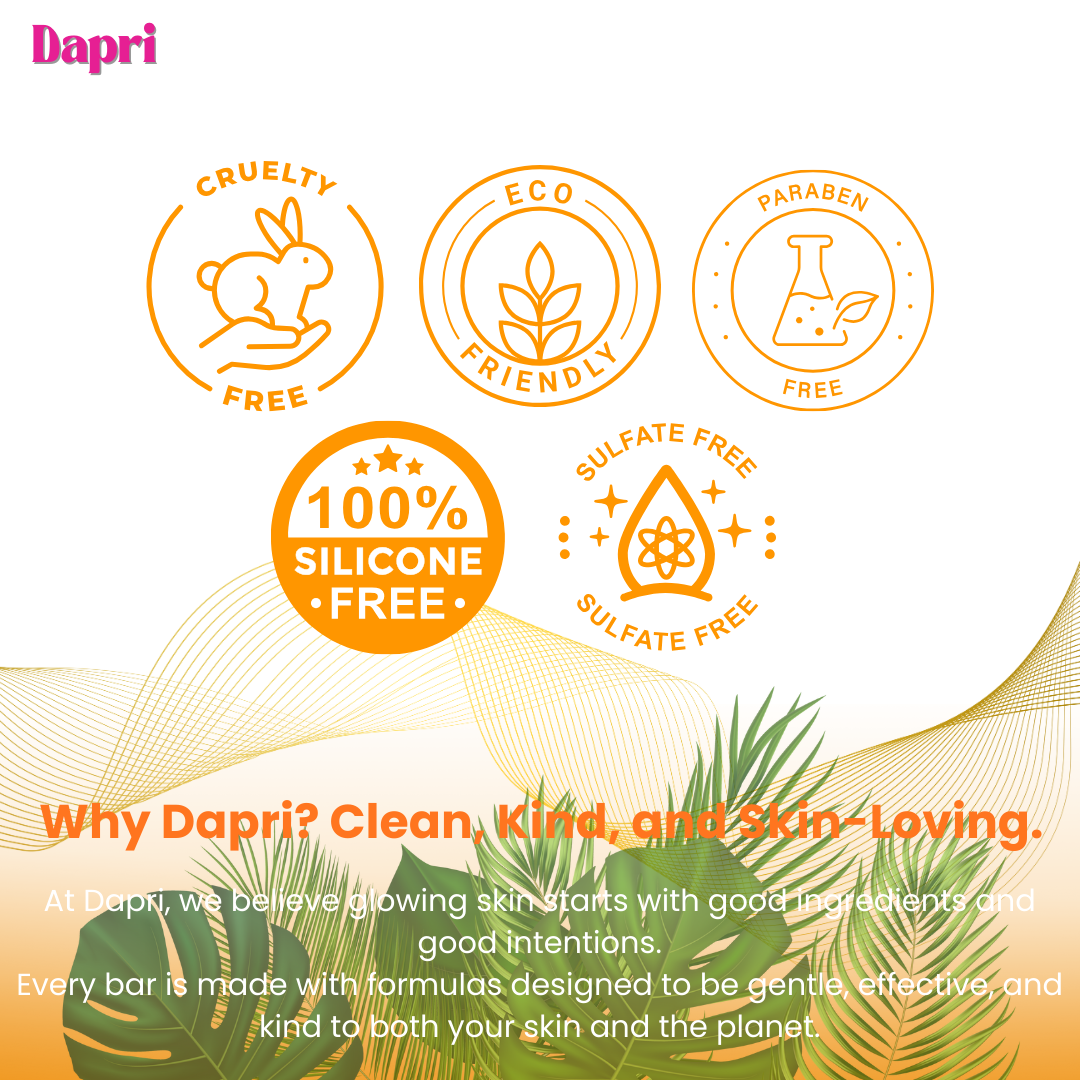 Dapri Hyper Bright AF Bright Bomb Soap with Pure Kojic Acid, Papaya, and Vitamin C (2 Pack + Mesh bag)