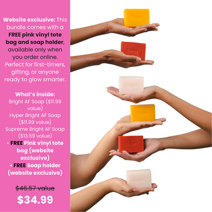 Glow Up Starter Bundle (Website Exclusive) Bonus freebies only on the website